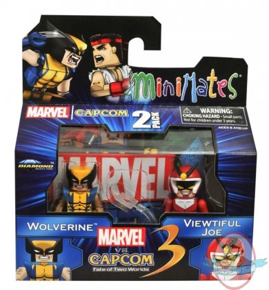 Marvel Vs Capcom Minimates Series 2 Wolverine and Viewtiful Joe 