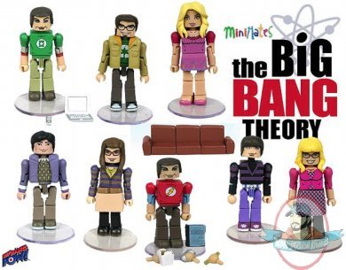 The Big Bang Theory Minimates Set of 8 Bif Bang Pow!