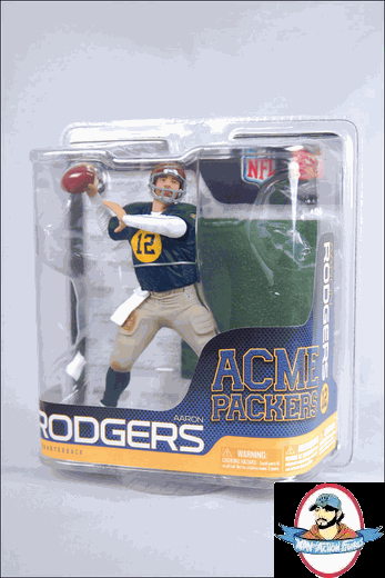 NFL Exclusive Aaron Rodgers ACME Packers Throwback by McFarlane
