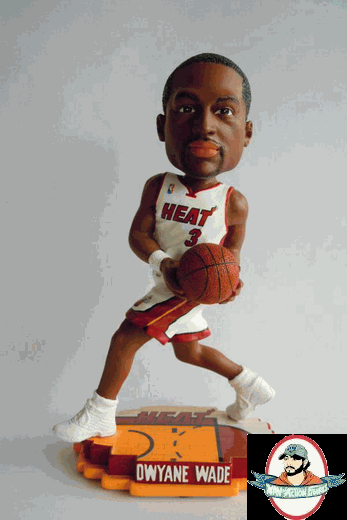 Dwayne Wade Miami Heat NBA Court Base Bobble Head Forever Collectibles