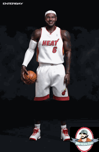 1/6 Real Masterpiece NBA Lebron James Miami Heat Figure Enterbay