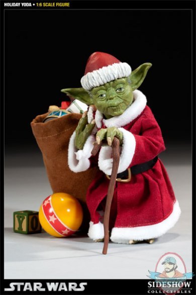 Star Wars Holiday Yoda Sixth Scale Figure by Sideshow Collectibles
