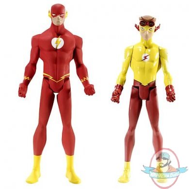 DC Universe Young Justice Flash & Kid Flash 4.25" Figure 2-Pack by Mattel 
