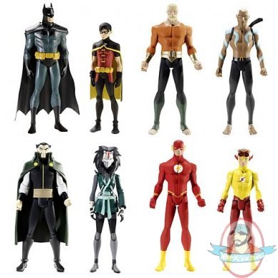 DC Universe Young Justice Set of 4 4.25" Figure 2-Packs by Mattel 