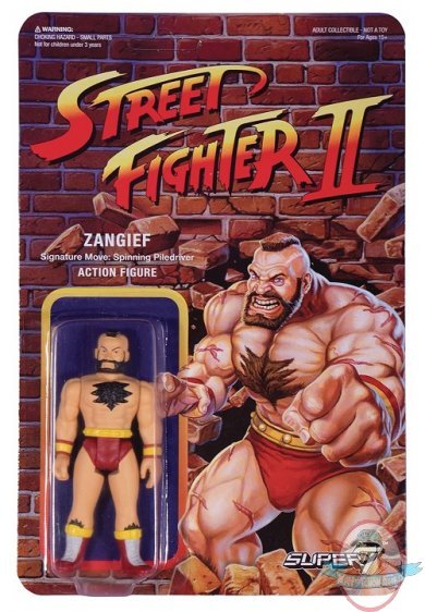 Street Fighter Zangief ReAction Figure Super 7