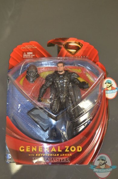 Superman Man of Steel Movie Masters Figure General Zod With Armor