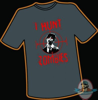 I Hunt Zombies Spring Infection Tee T Shirt Large or Extra Large