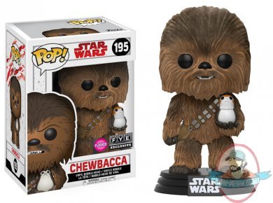 Pop! Star Wars Chewbacca Flocked Exclusive Vinyl Figure #195 Funko