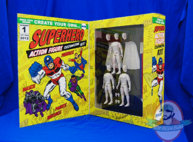 Create Make Your Own Super Hero Comic Book Superhero Kit Four Castle Man Of Action Figures