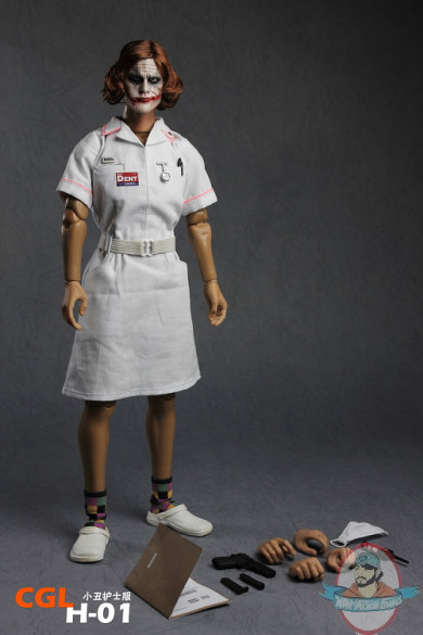 1/6 Scale Batman Joker Nurse Action Figure Custom | Man of Action Figures