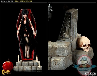 Elvira Mistress of the Dark Coffin Framed Art