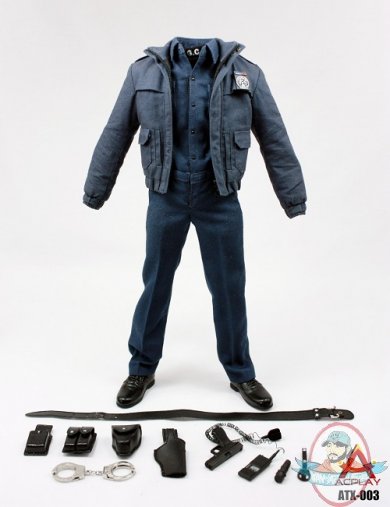 loose 1/6th scale Toys City LA Cop Blue Police Pants TC-68011 