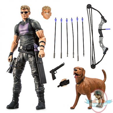 MARVEL SELECT DISNEY STORE AVENGING HAWKEYE ACTION FIGURES TOY COLLECTOR EDITION