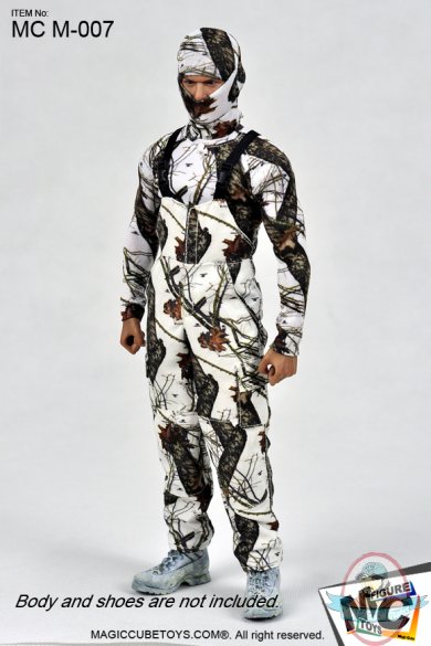 Magic Cube 1/6 Scale MOSSY OAK Winter Camo Outdoor Suit (Men's) | Man ...