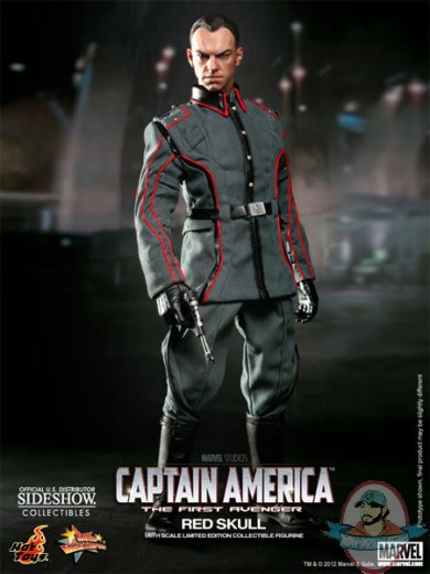 Red Captain America The Avenger 12" Figure Hot Toys Used | Man of Action Figures