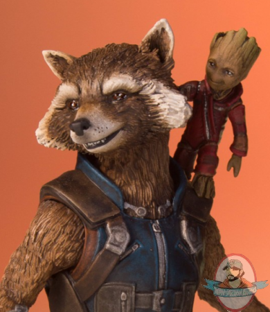 GOTG Volume 2 Rocket and Groot Gallery Statue Gentle Giant