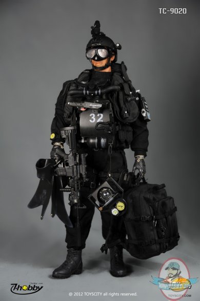 1 6 Scale Us Navy Seal SDVT-1 Combat Diver by Toys City 